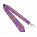 Purple Polyester Lanyards 1/2" (12 mm) Wide